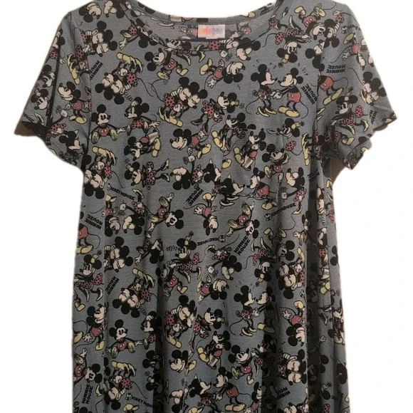 LULAROE DISNEY MICKEY MOUSE & MINNIE MOUSE CARLY DRESS NEW W TAGS LIMITED ED XS - Picture 2 of 14